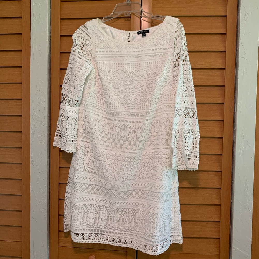 Etcetera White Lace Dress